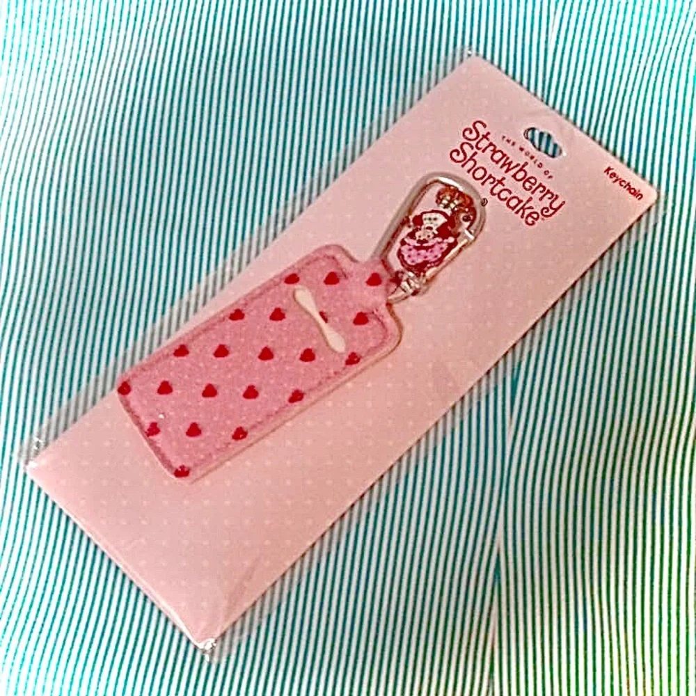 STRAWBERRY SHORTCAKE CHARM KEYCHAIN 🍓 LIPGLOSS HOLDER 🍓LUGGAGE TAG?🍓 BAG CLIP 🍓